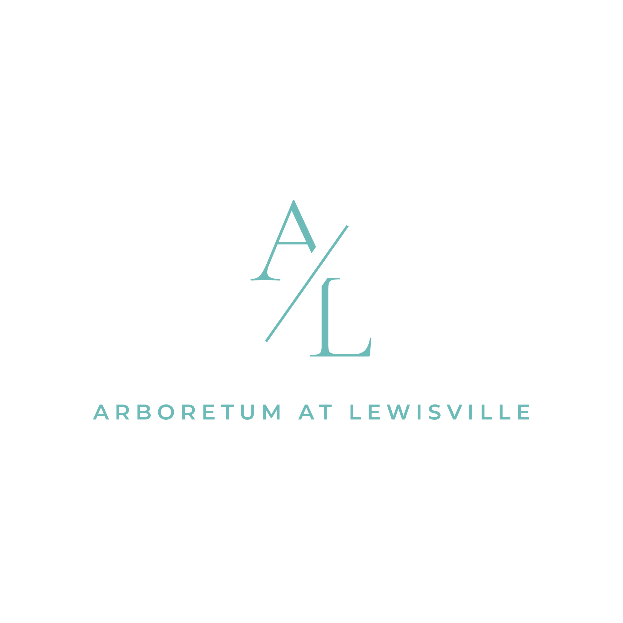 A logo with the text "Arboretum at Lewisville" below it.